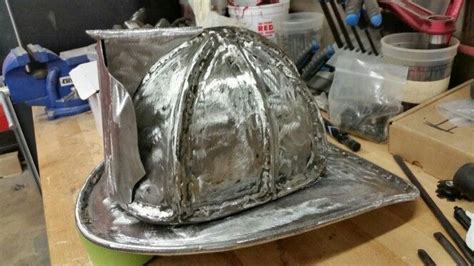 fabricating a helmet peice in metal|Making a helmet from sheet metal : r/metalworking .